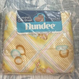 Yellow Flannel Crib Sheet
